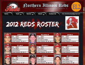 ADVANCED - 2012 Reds 10u - Embeds Team Website IFRAMEs in custom site
